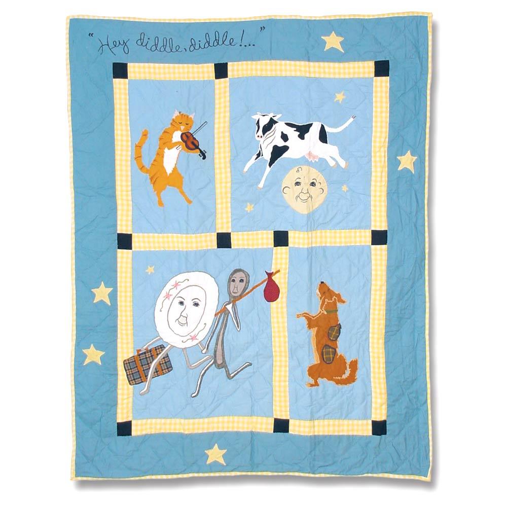 Hey Diddle Diddle Crib Quilt 36"W x 46"L