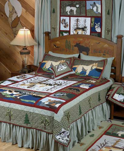 Call of the Wild  California King Quilt 114"W x 96"L