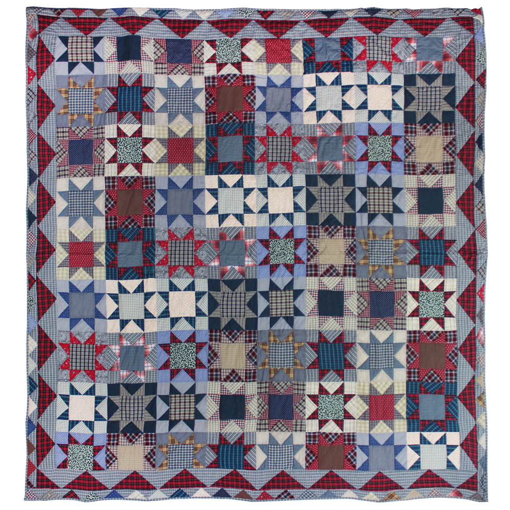 Denim Burst California King Quilt 114"W x 96"L