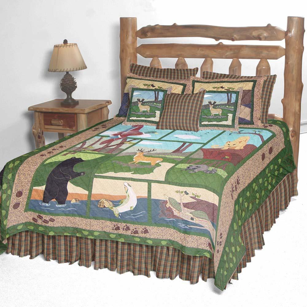 Wilderness California King Quilt 114"W x 96"L