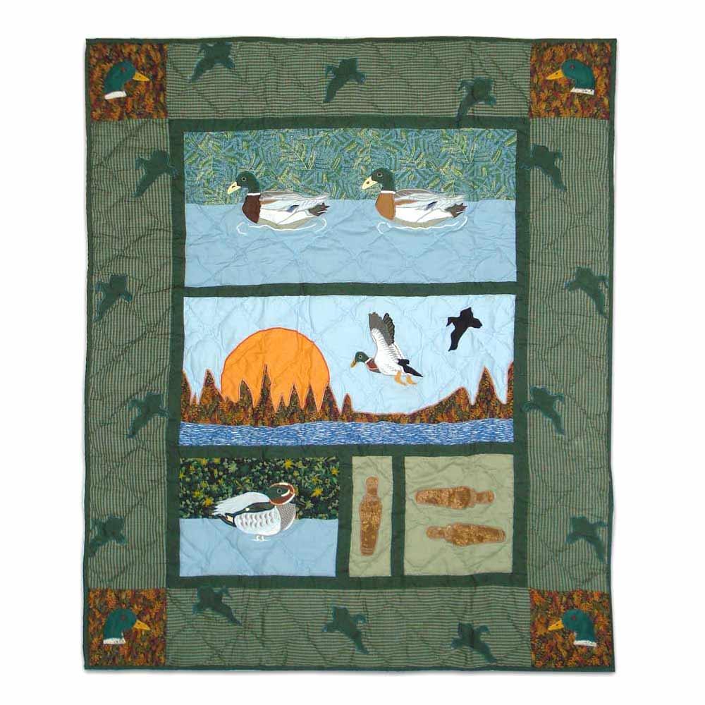 Mallard Crib Quilt 36"W x 46"L