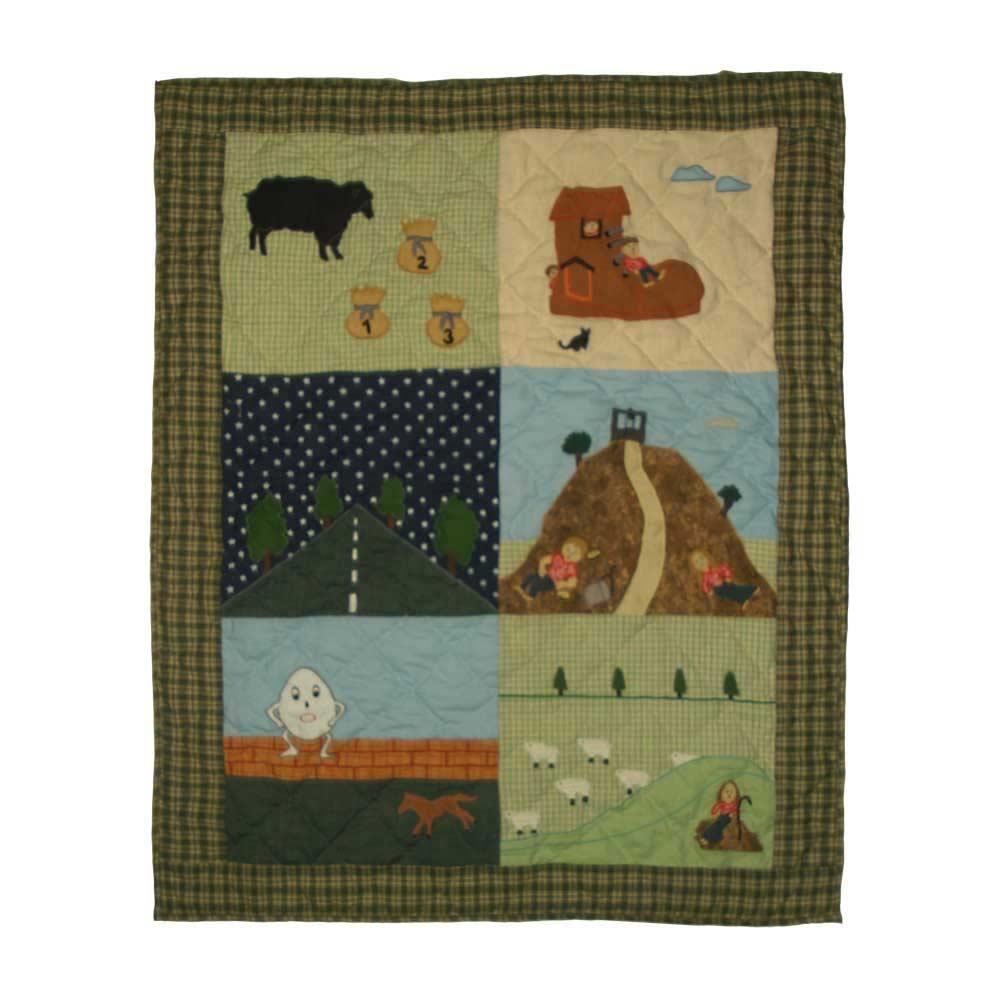 Rhyme Tyme Crib Quilt 36"W x 46"L