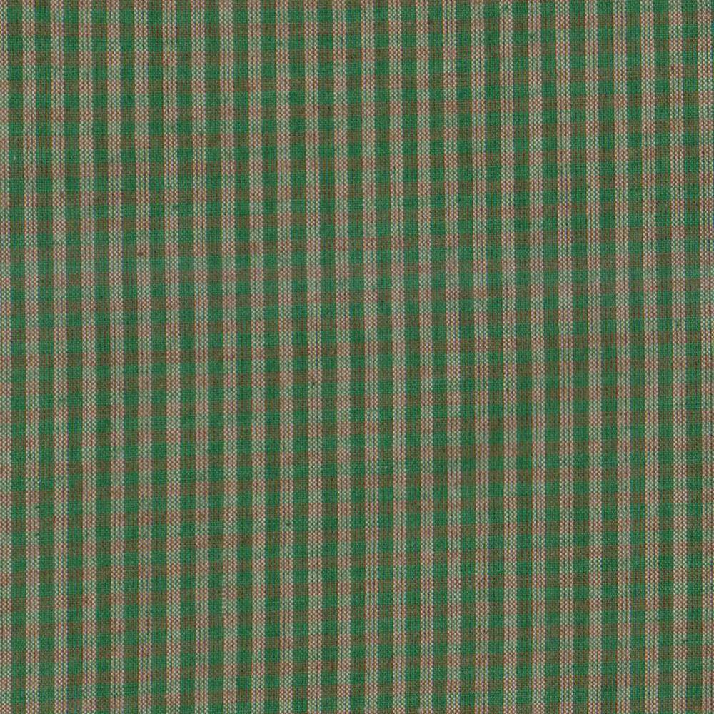 Hunter Green and Tan Check King Quilt 105"W x 95"L