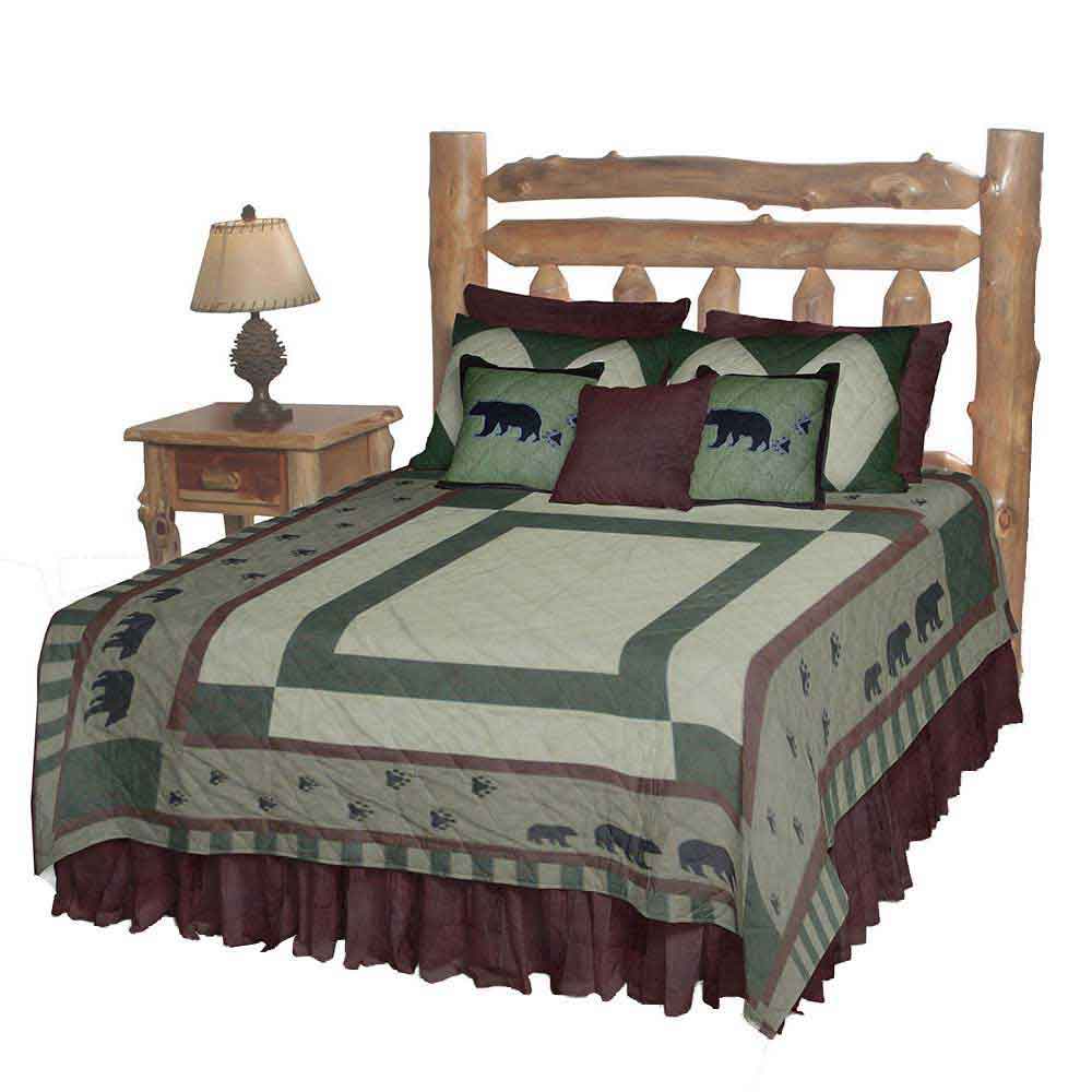 Bear Trail King Quilt 105"W x 95"L