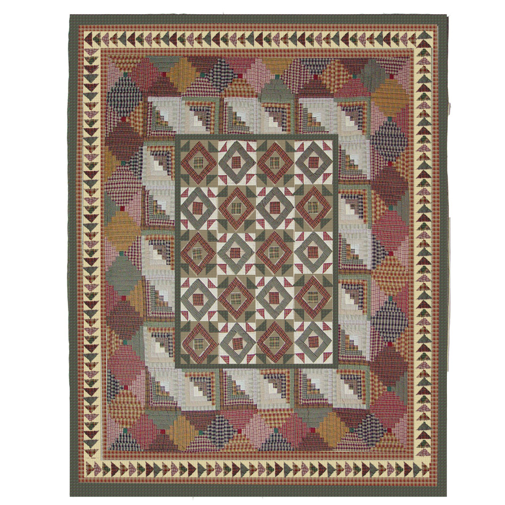 Country Roads King Quilt 105"W x 95"L