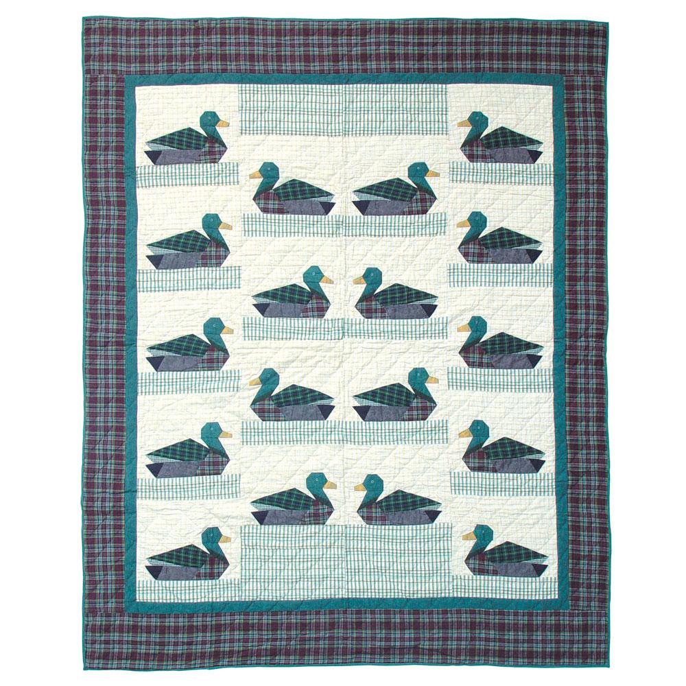 Ducks King Quilt 105"W x 95"L