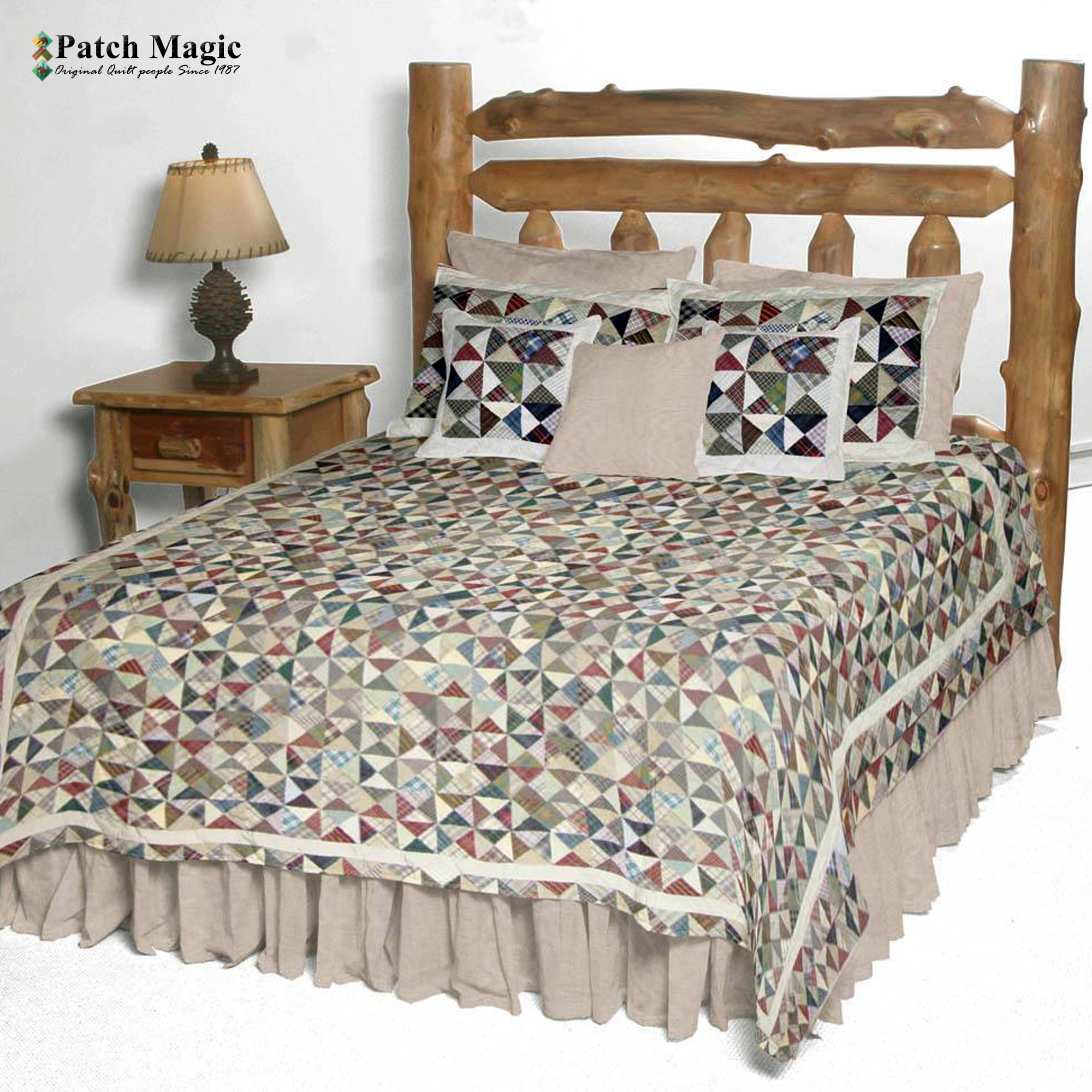 Kaleidoscope King Quilt 105"W x 95"L