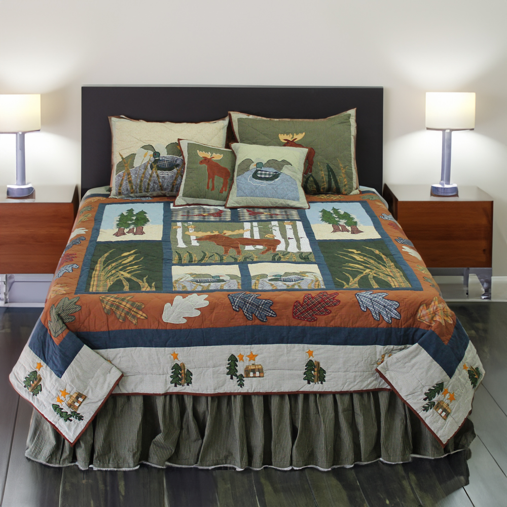 Moose King Quilt 105"W x 95"L