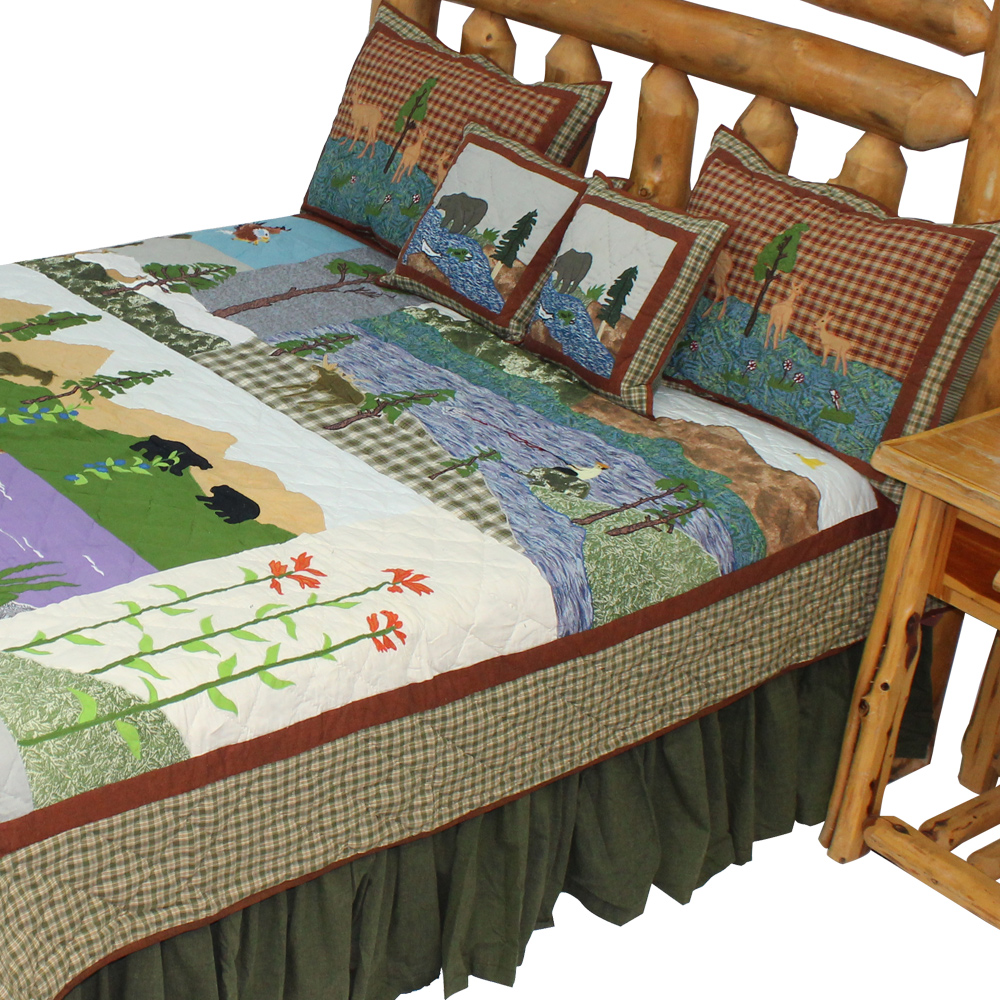 Natures Splendor King Quilt 105"W x 95"L