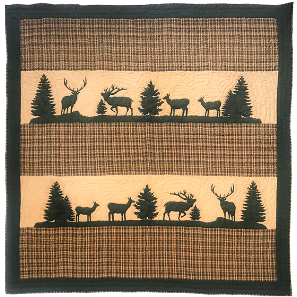 Rocky Mountain Elk  King Quilt 105"W x 95"L