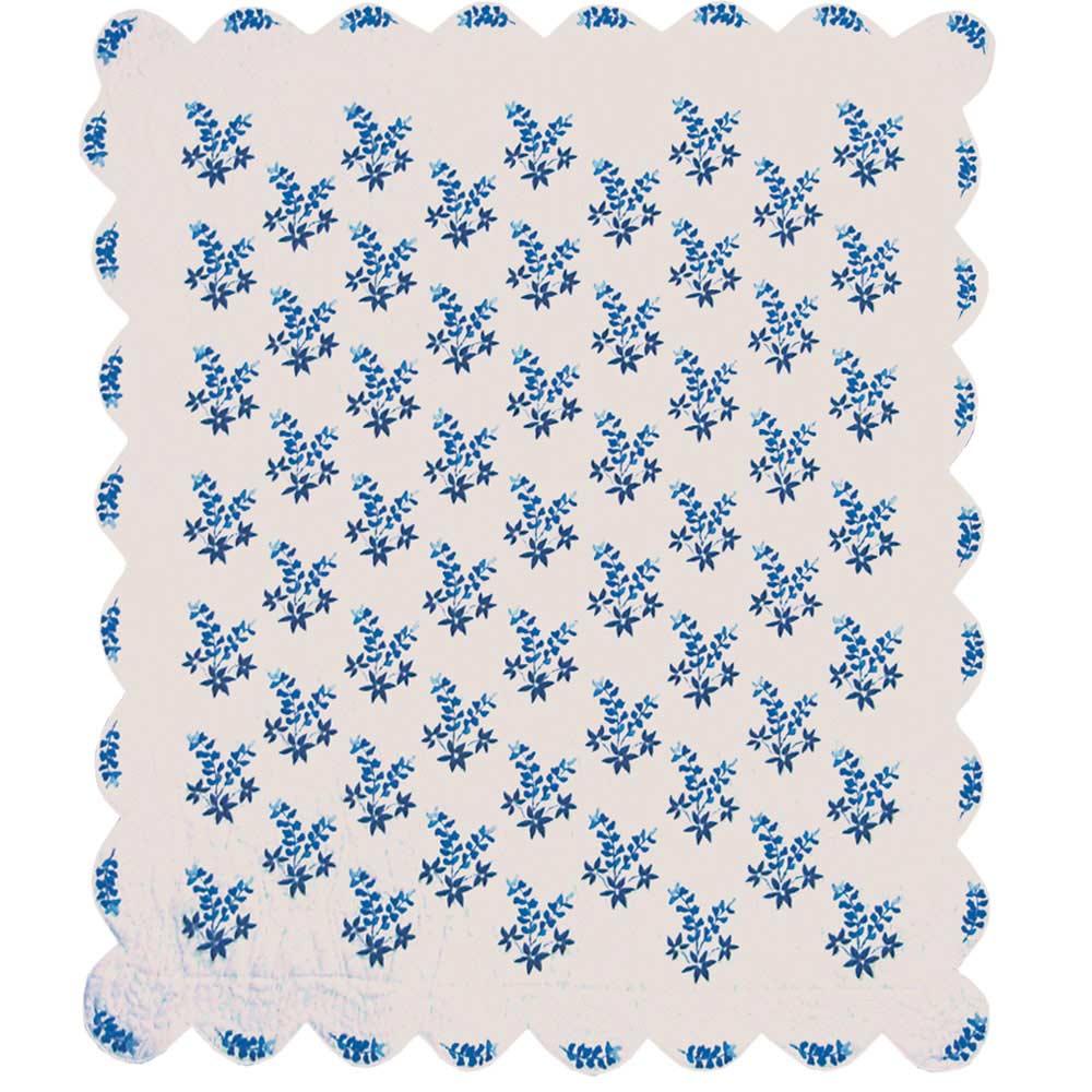 Blue Bonnets Queen Quilt 85"W x 95"L