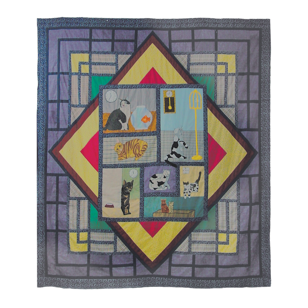 Cats Queen Quilt 85"W x 95"L