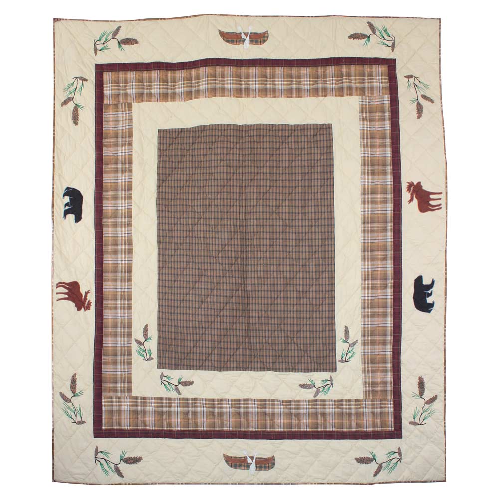 Pinecone Trail Queen Quilt 85"W x 95"L