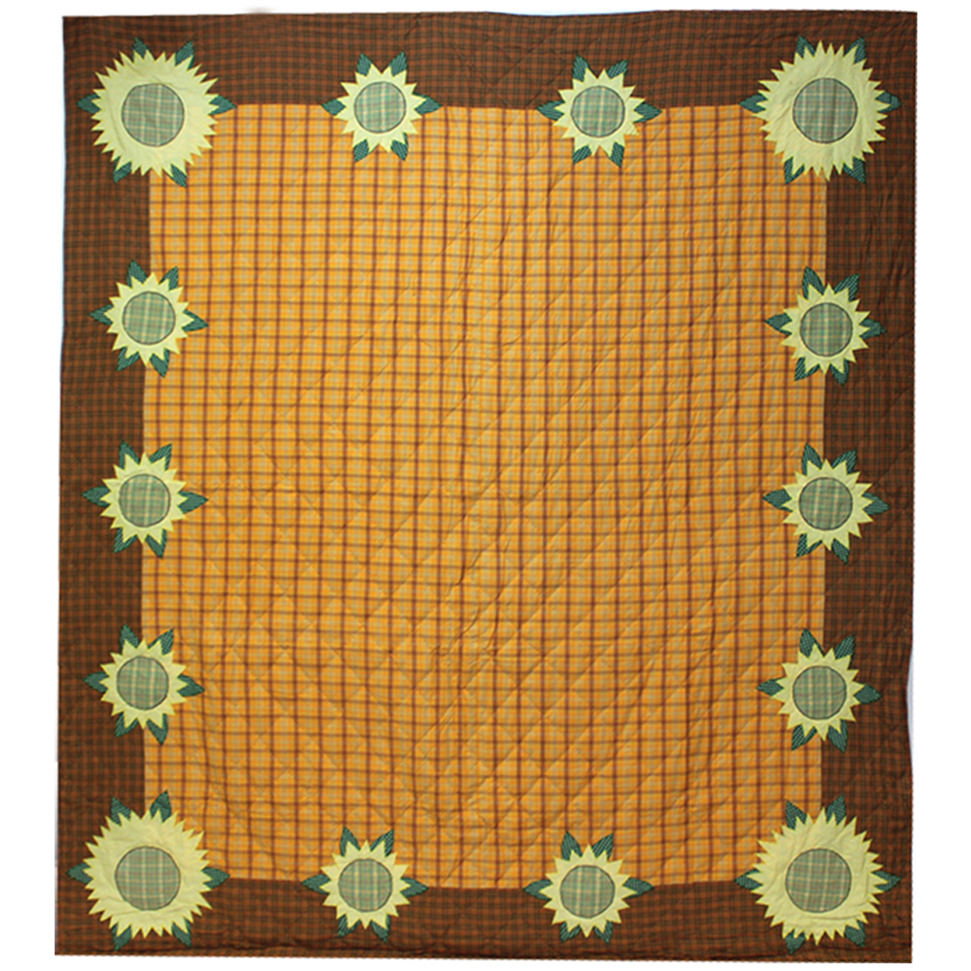 Sunflower Queen Quilt 85"W x 95"L