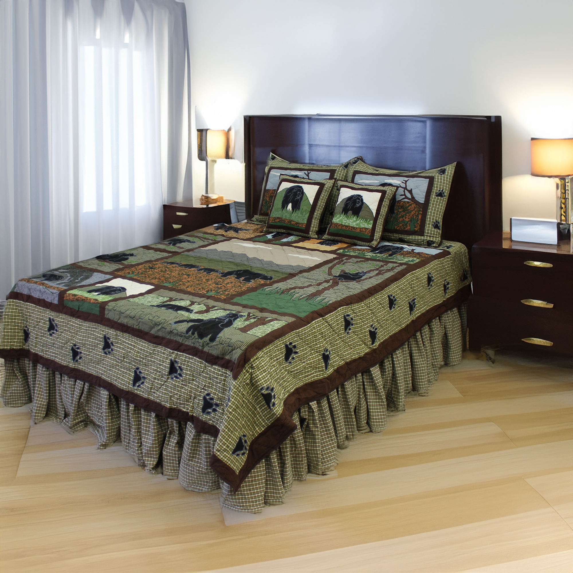 Bear Country Twin Quilt 65"W x 85"L 