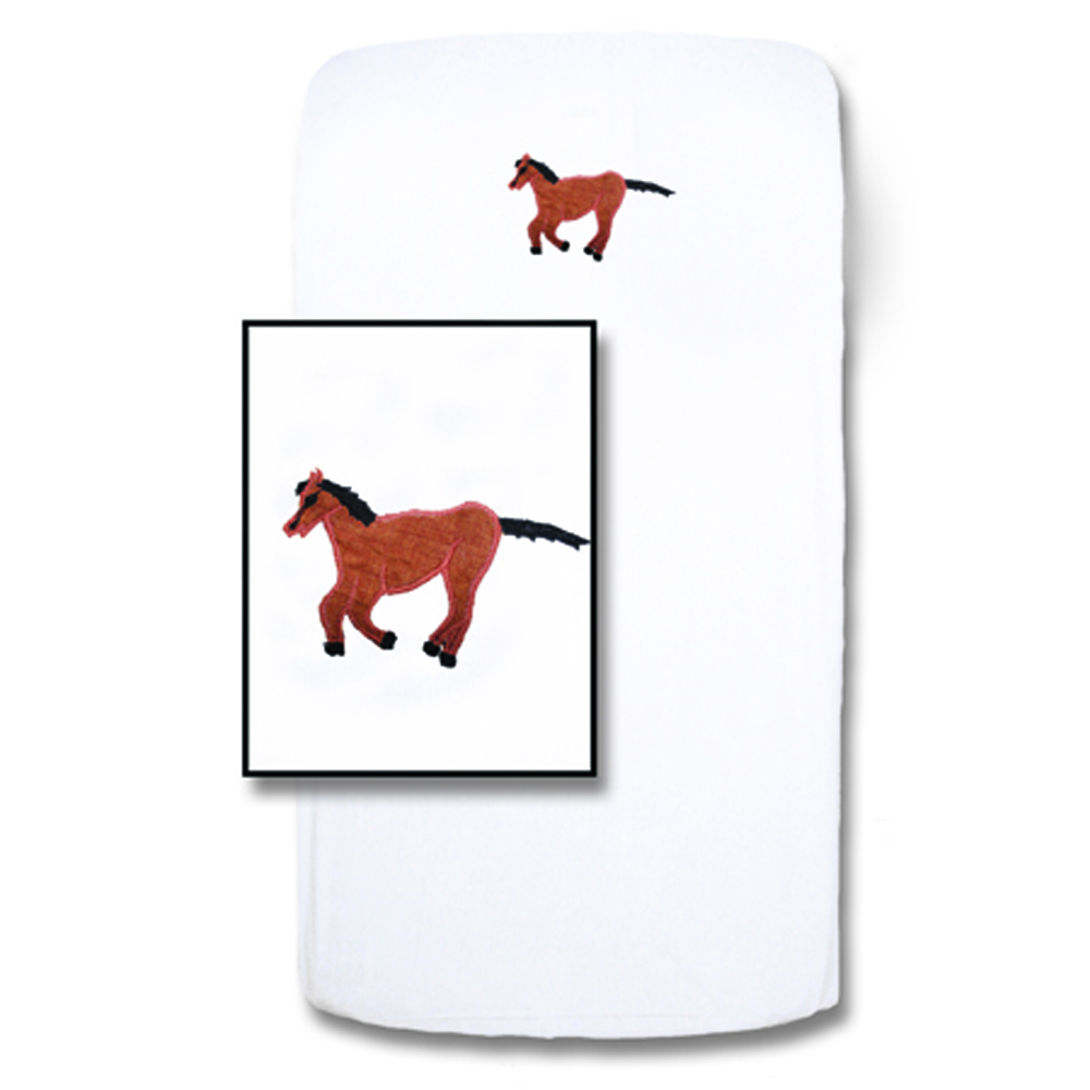 Fox Hunt Crib Sheet 28"W x 53"L