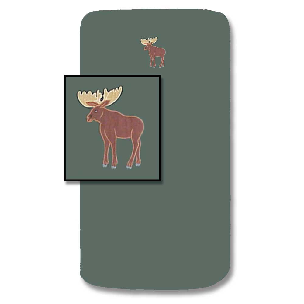 Moose Crib Sheet 28"W x 53"L