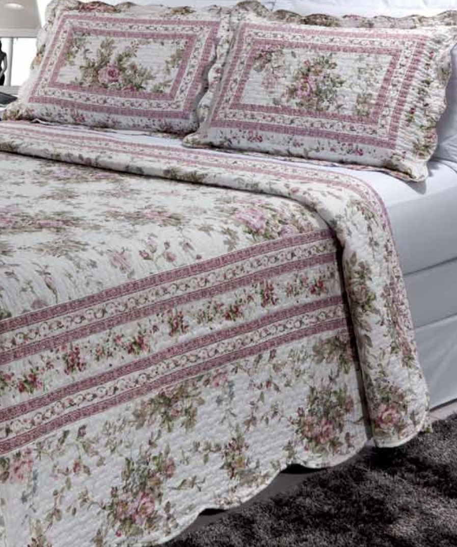 Primrose Garden 4 piece set, super king-110"x96", 3-standard pillow shams