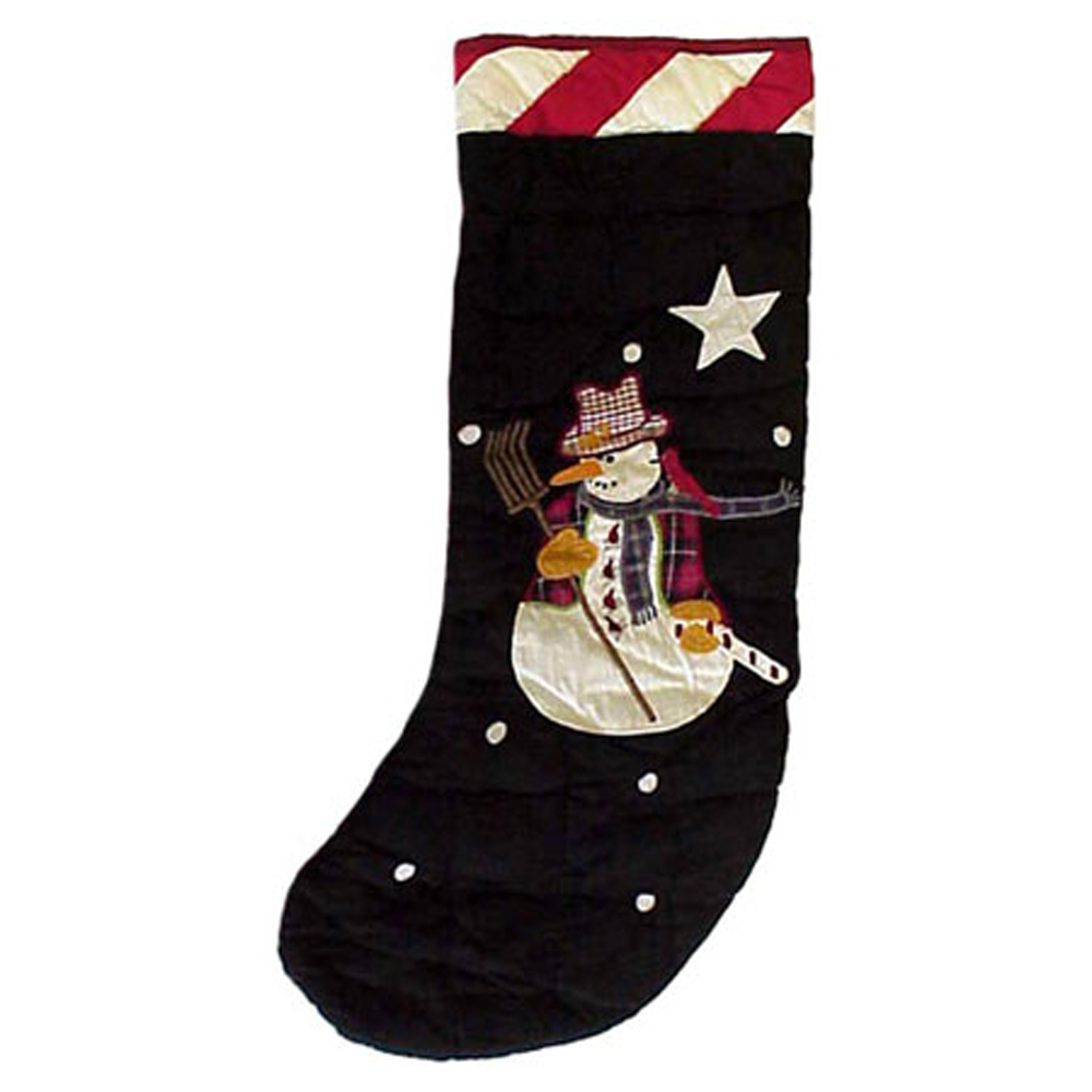 Frosty Snowman Stocking 8"W x 21"L