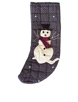 Snow Man Stocking 8"W x 21"L