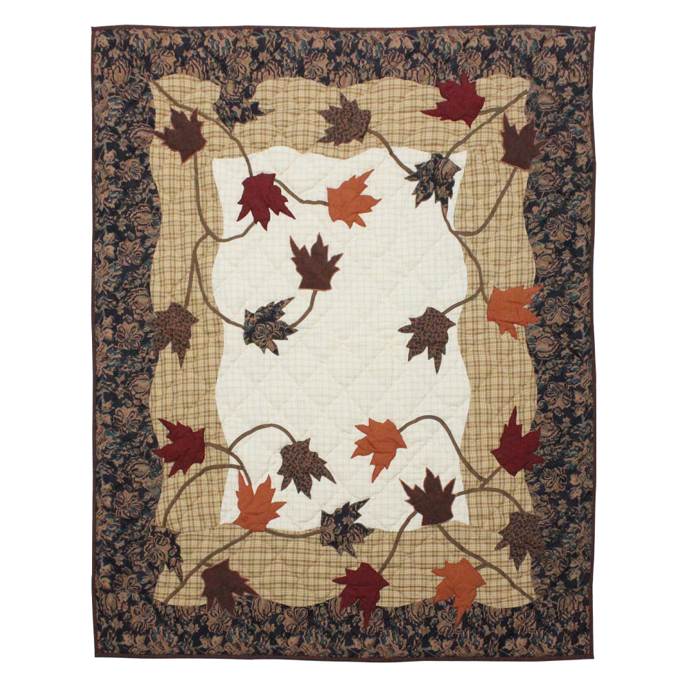 Autumn Leaves Throw 50"W x 60"L