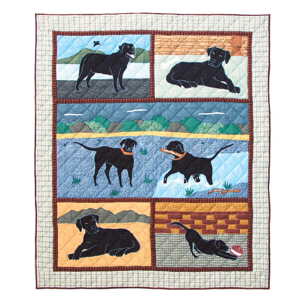 Black Lab Throw 50"W x 60"L