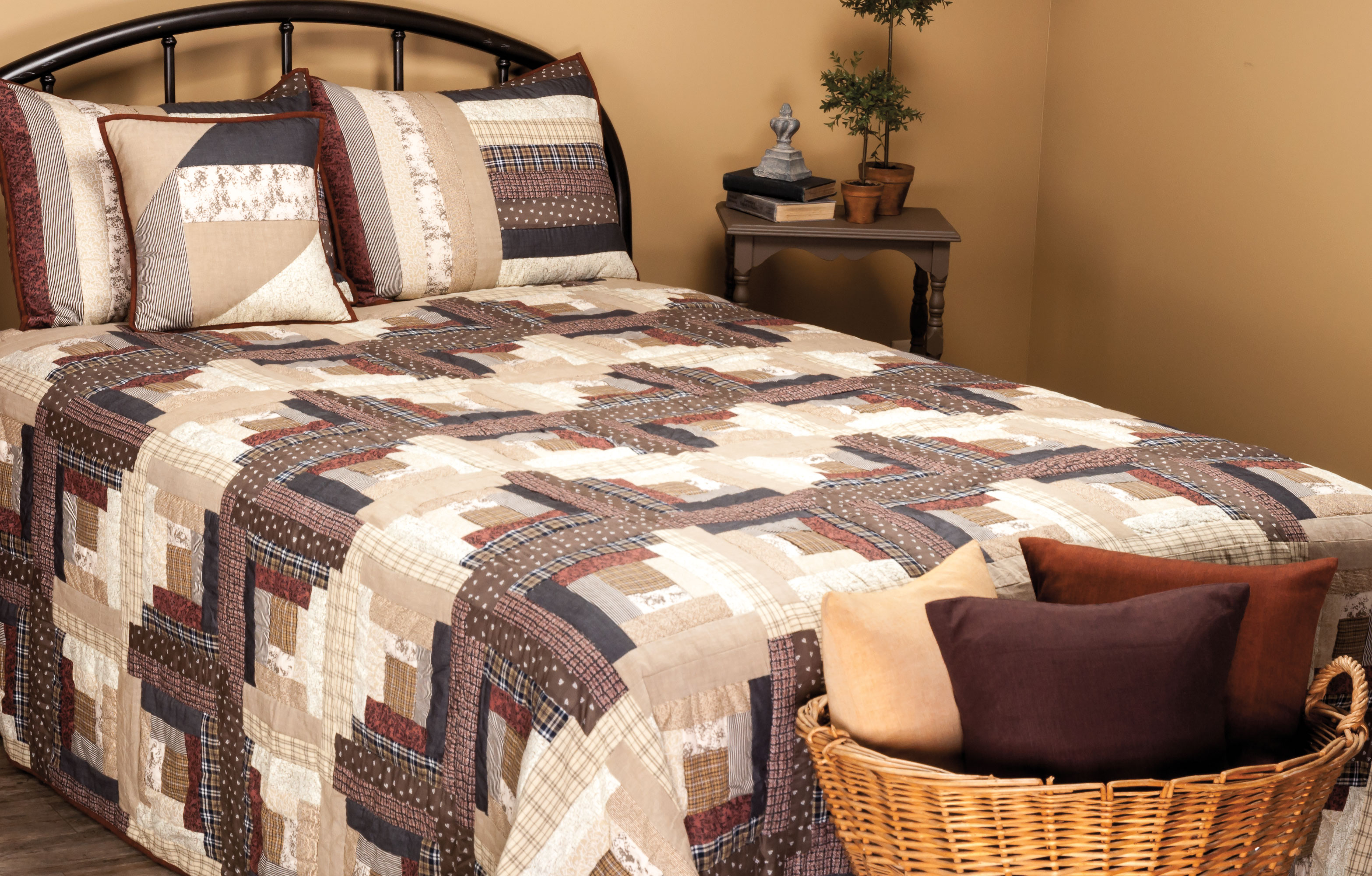 Express Log Cabin Throw 50"W x 60"L