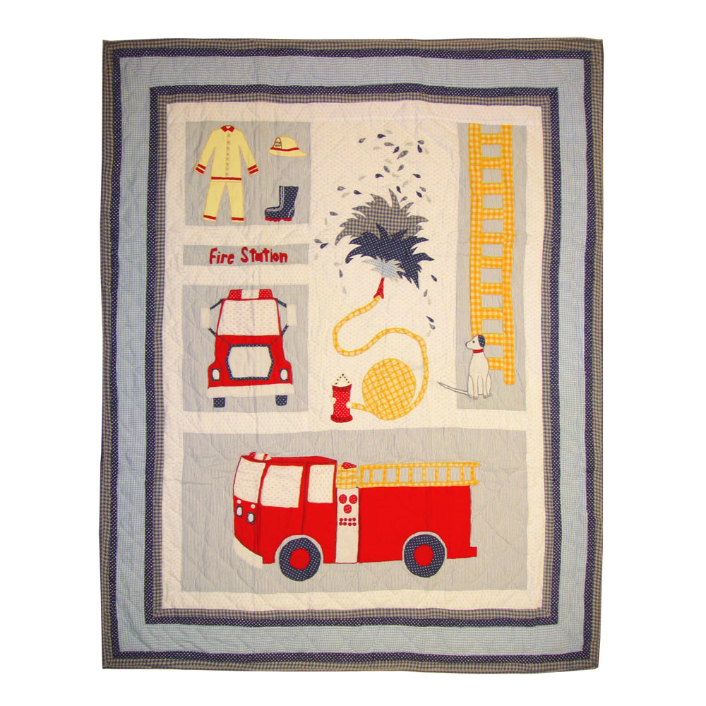 Fire Truck Throw 50"W x 60"L