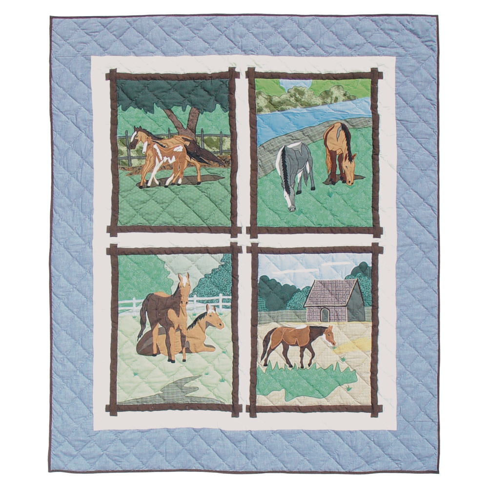 Horse Friends Throw 50"W x 60"L