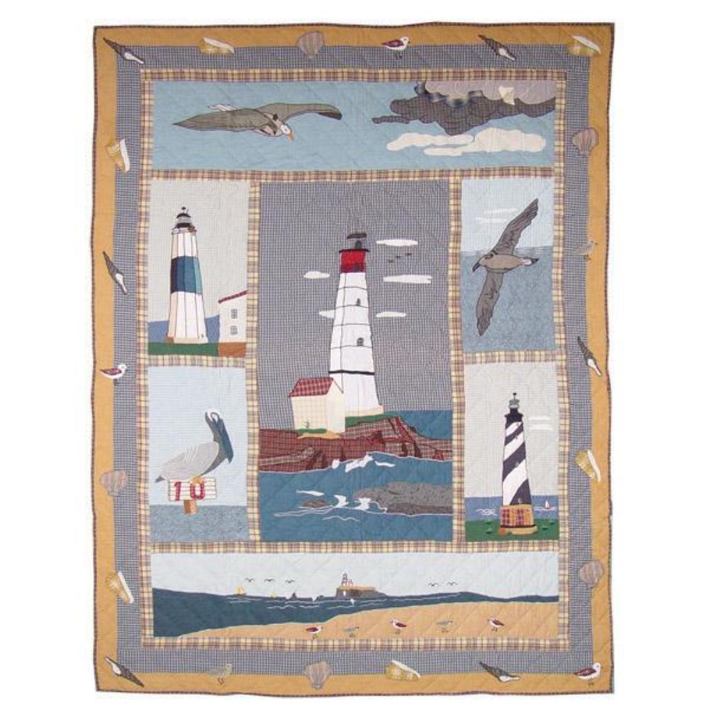 Lighthouse by the Bay Throw 50"W x 60"L