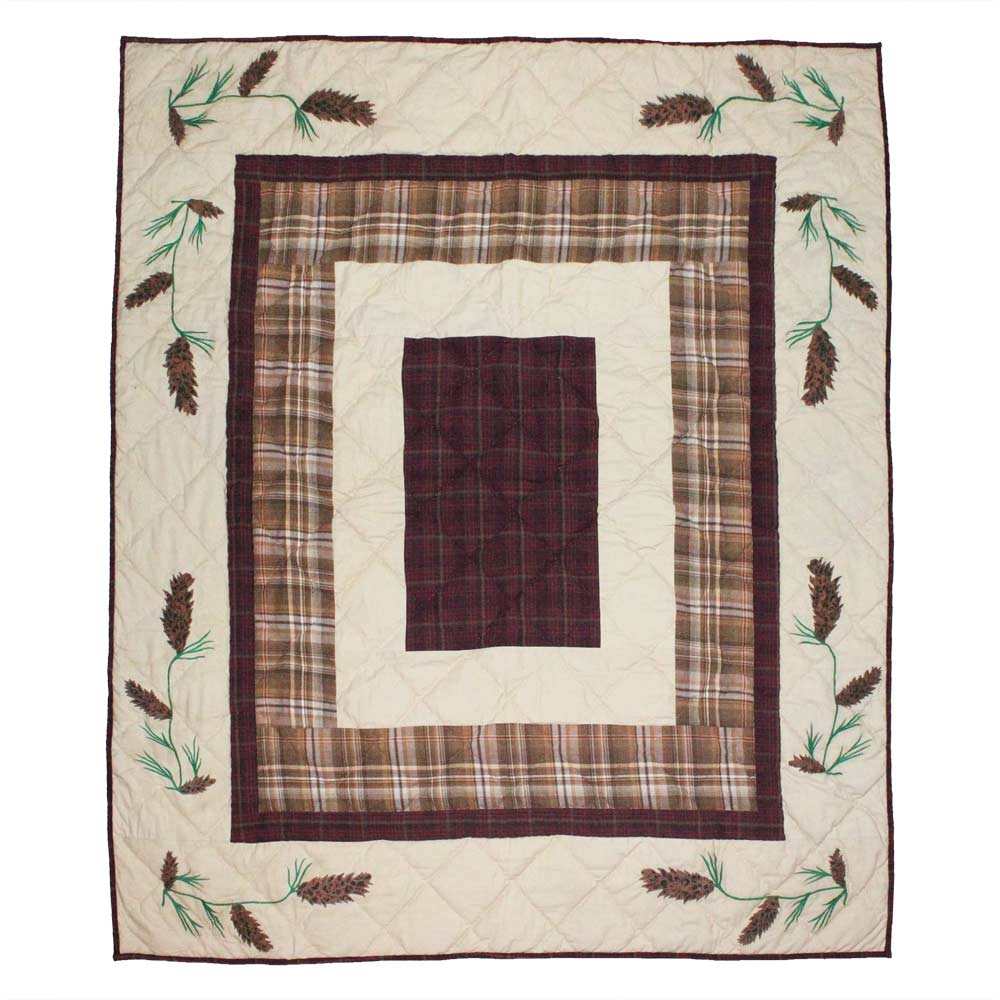 Pinecone Trail Throw 50"W x 60"L