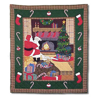 Santa by the Fireside Throw 50"W x 60"L