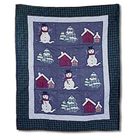 Snowman Throw 50"W x 60"L