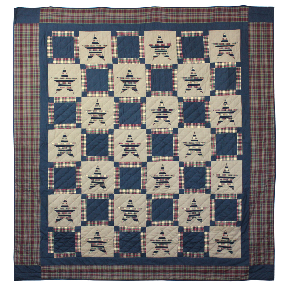 Tartan Star Throw 50"W x 60"L