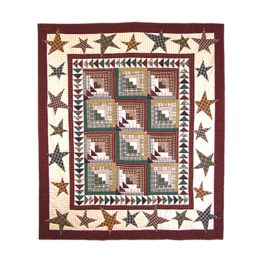 Woodland Star and Geese Throw 50"W x 60"L