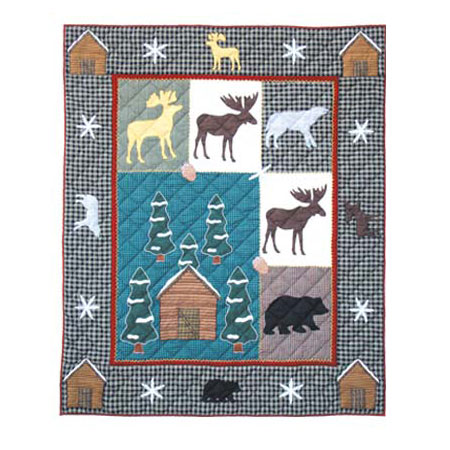 Winter north woods Throw 50"W x 60"L