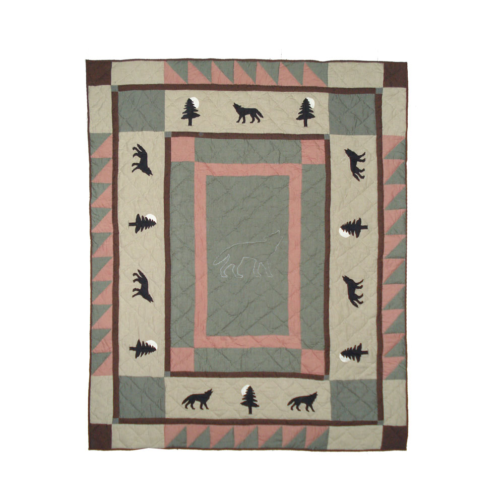 Wolf Trail Throw 50"W x 60"L