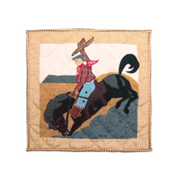 Brand Western Rider Toss Pillow 16"W x 16"L