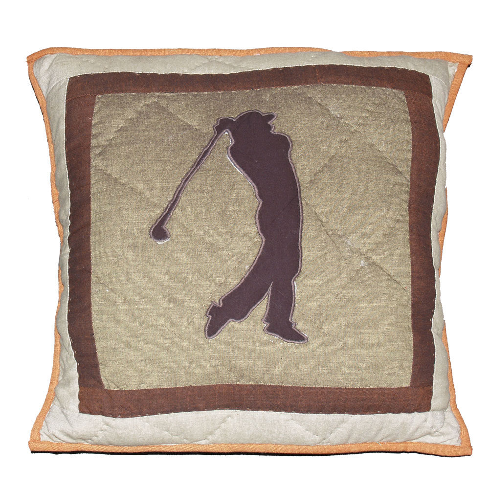 Golf Trail Toss Pillow 16"W x 16"L