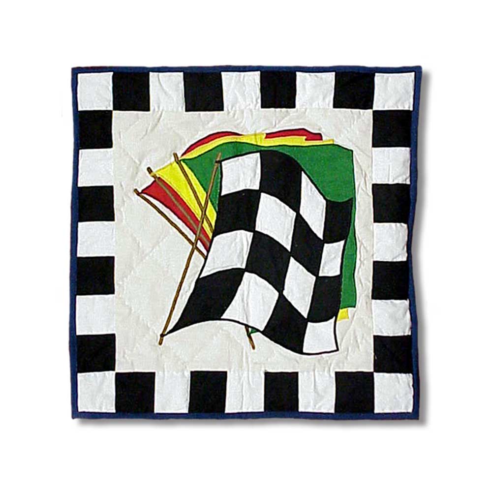 Racecar Toss Pillow 16"W x 16"L