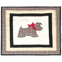 Scottie Toss Pillow 16"W x 16"L