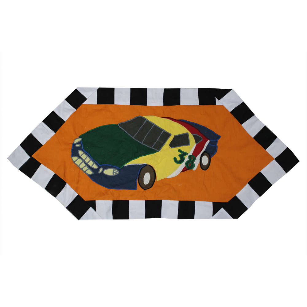 Racecar Table Runner Extra Short 36"W x 16"L