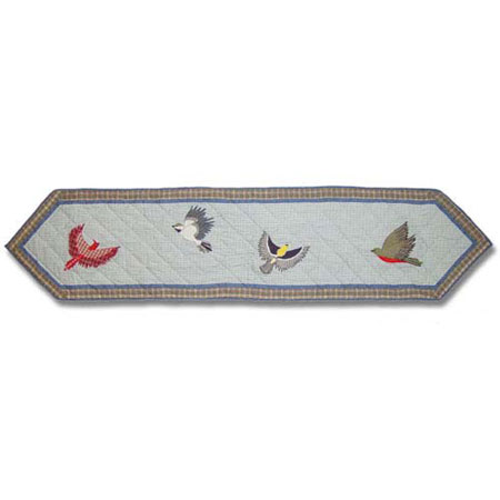 Songbirds Table Runner Long 72"W x 16"L