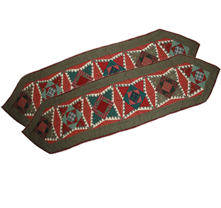 Yuletide Stars Table Runner Long 72"W x 16"L