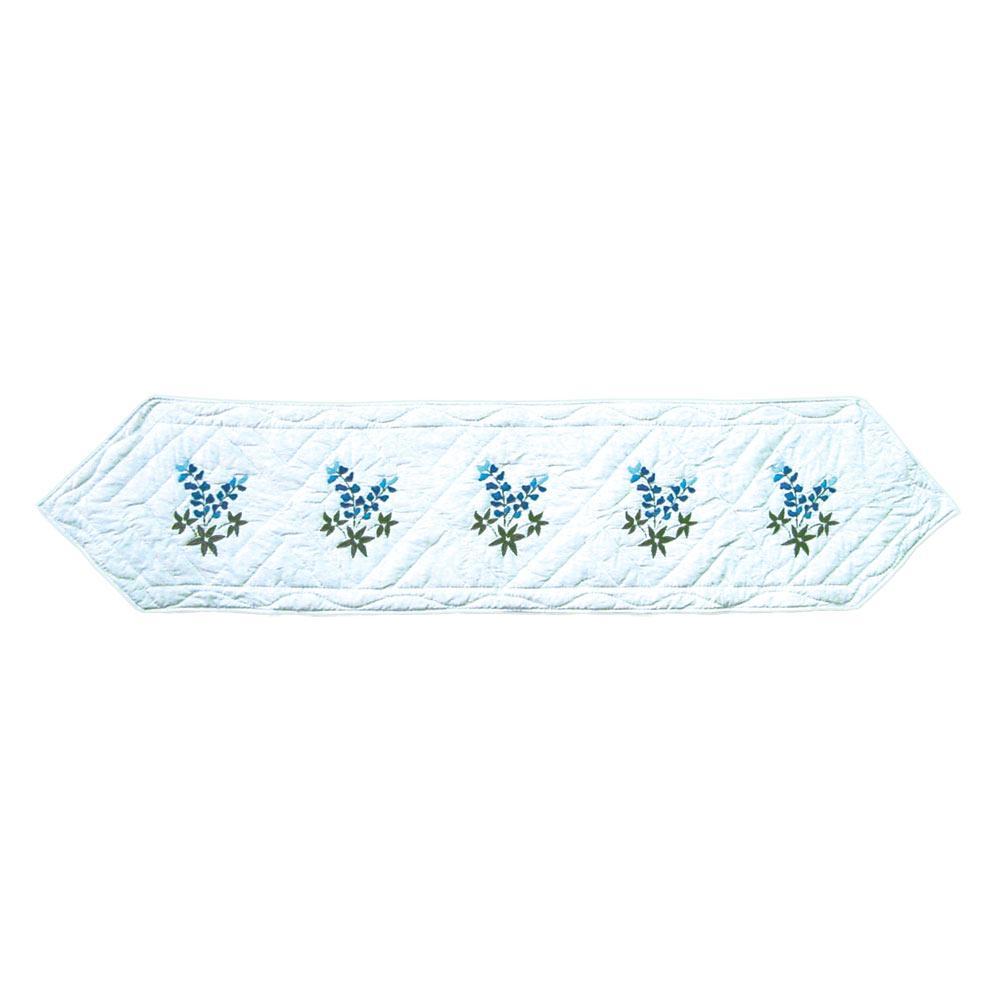 Blue Bonnets Table Runner Short 54"W x 16"L