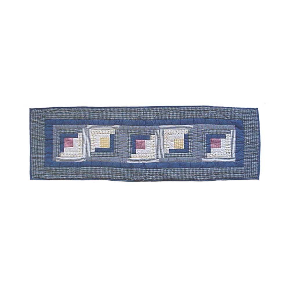 Sail Log Cabin Table Runner Short 54"W x 16"L