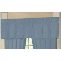 Light Blue Denim Chambray Curtain Valance 54"W x 16"L