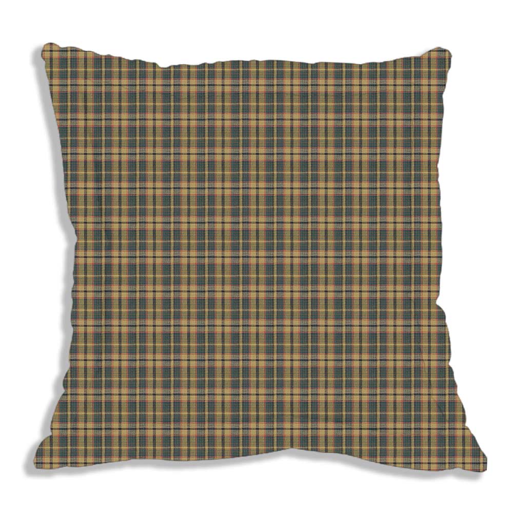 Golden Brown Plaid Euro Sham 26"W x 26"L Regular