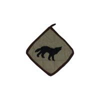 Wolf Trail Pot Holder 8"W x 8"L