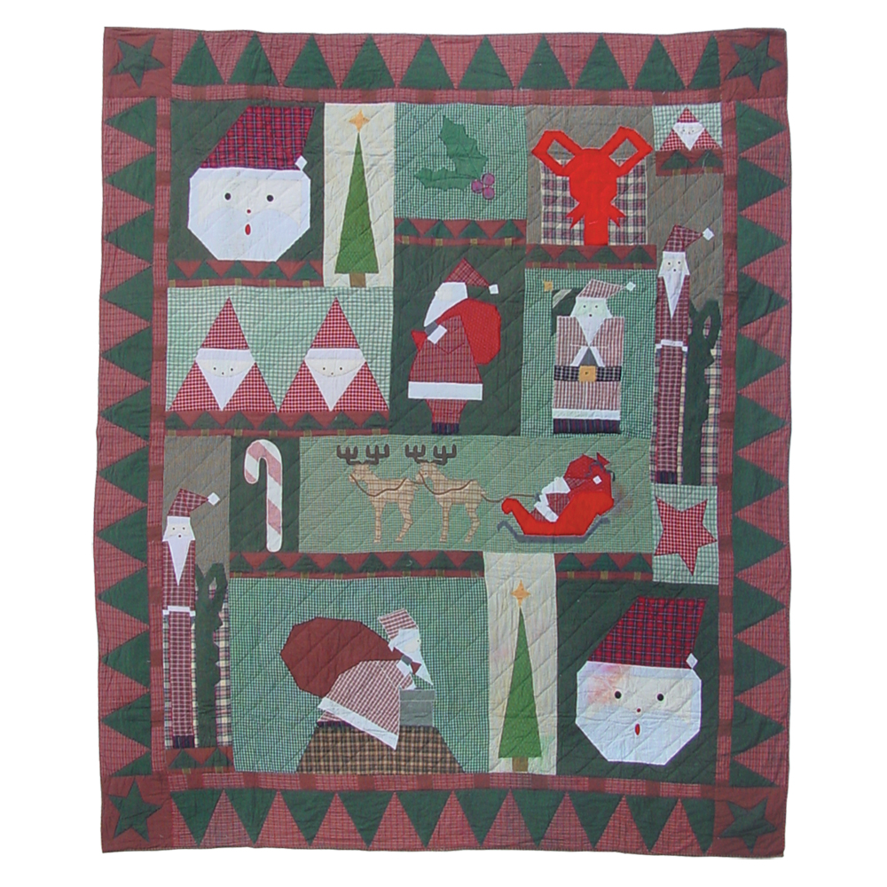 Kris Kringle Queen Quilt 85"W x 95"L